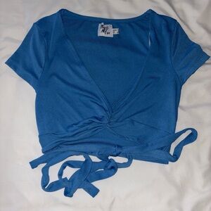 princess polly size 6 tie front crop top